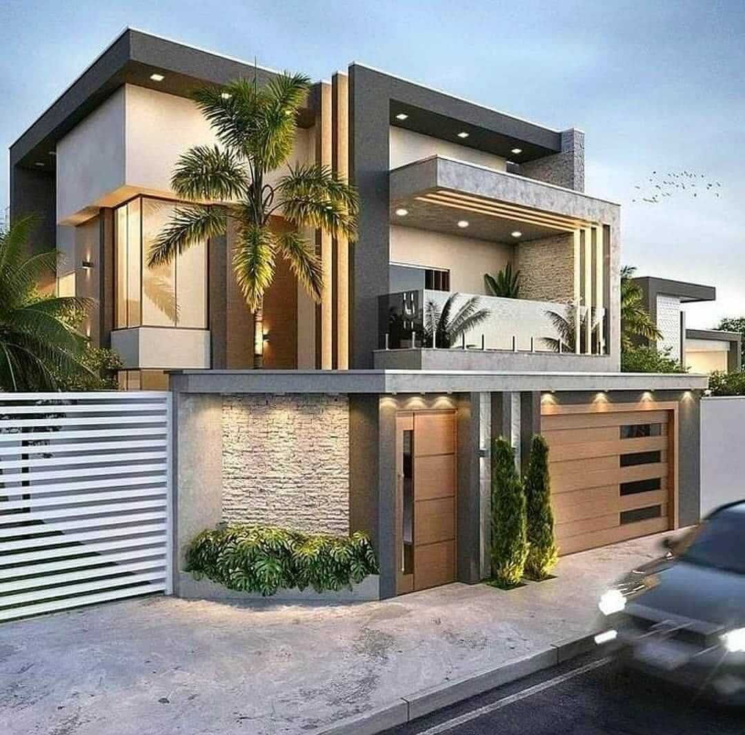 طراحی نمای مدرن برای ویلا